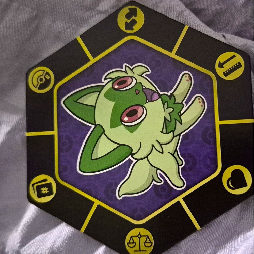 McDonald's Pokémon TCG Sprigatito 3in Double-Sided Flip Coin 2023 THH-M3X
